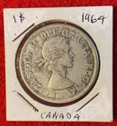 1964  CANADA    CIRCULATED   SILVER   DOLLAR CHARLOTTETOWN COMMEMORATIVE