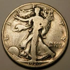 1920 P Walking Liberty Half Dollar 90% Silver  G-VG  "As Pictured - Not Cleaned"