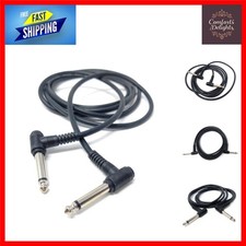 Right Angle Mono Guitar Instrument Audio Jack Cable 2m 6.5ft