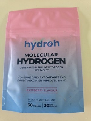 Hydroh Hydrogen Water Tablets 30-Day Supply - Raspberry H2 Tabs