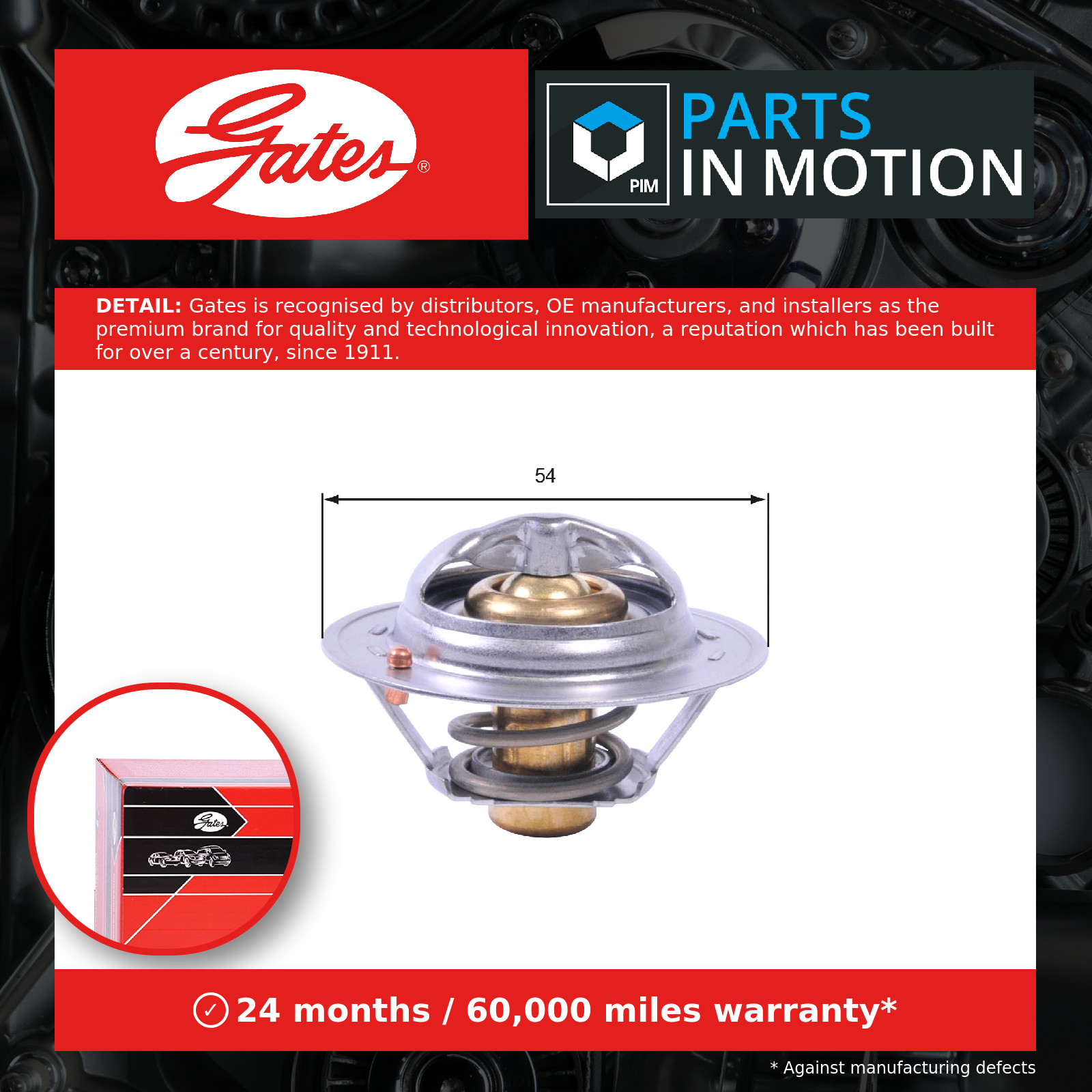 Coolant Thermostat fits DACIA Gates 21200ED00A Genuine Top Quality Guaranteed - Image 10