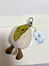 Jellycat Amuseables Horatio Pistachio Plush Bag Charm Keychain   With Dust Bag