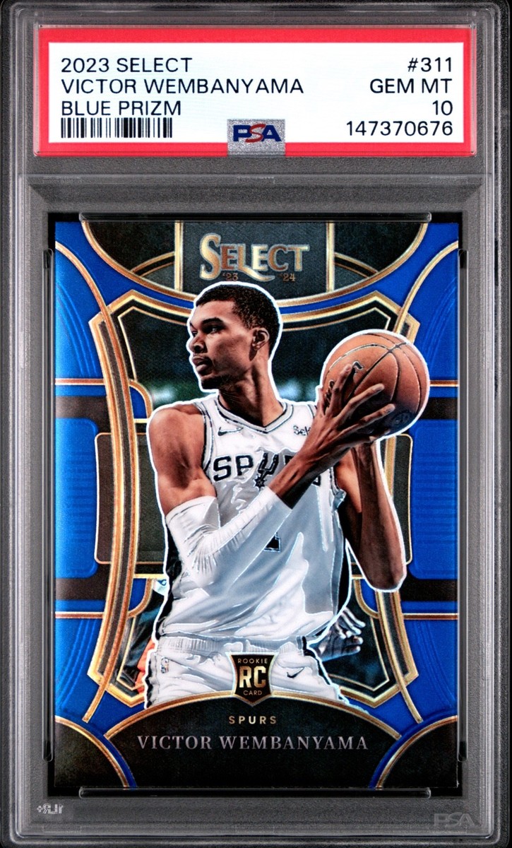 ウエンバンヤマ　ウェンバニャマ　RCカード　PSA10 PSA 10 2023 Select Victor Wembanyama RC Mezzanine BLUE PRIZM RC