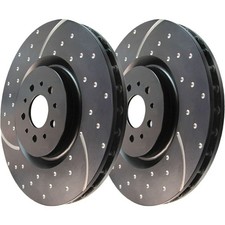 GD7480 EBC 2-Wheel Set Brake Discs Front for Toyota Land Cruiser Lexus LX450