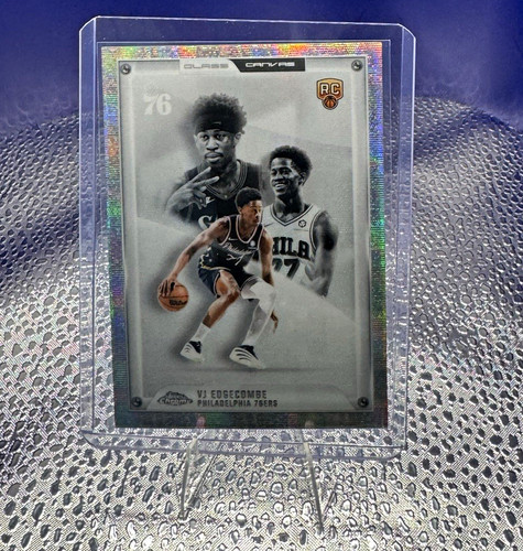 Topps 2025-26 Topps Chrome Glass Canvas VJ Edgecombe RC #GC-22 76ers