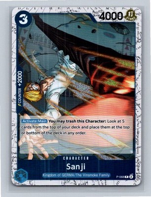 Sanji - (Pirate Foil) Foil P-068 Premium Booster -The Best- Vol. 2 PR NM