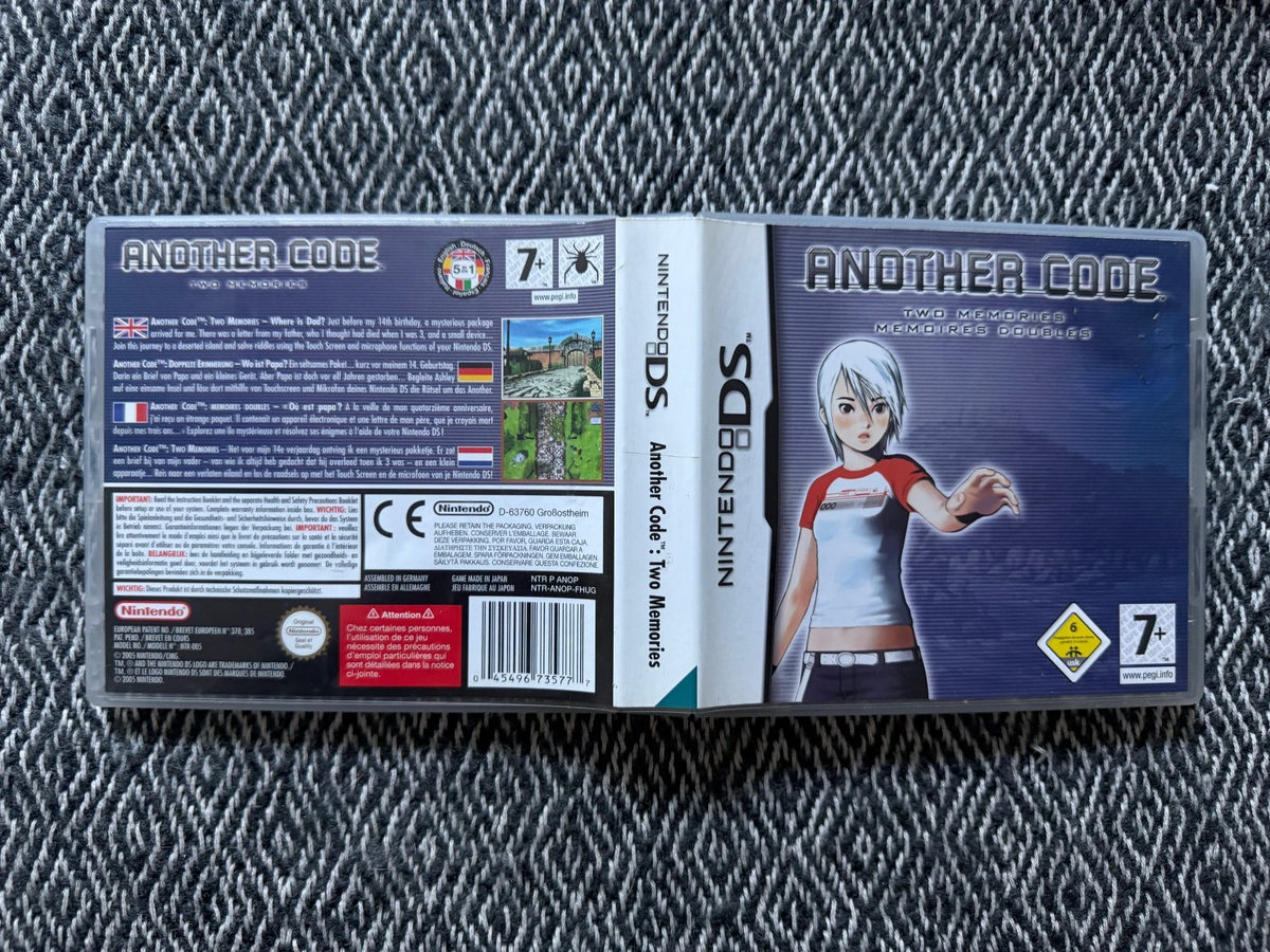 ds Another Code Two Memories Memories Doubles Game REGION FREE