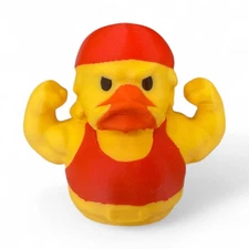 80s Wrestler Duck – Retro Bandana Duck for Wrestling Fans & Collectors