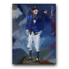 Billy Martin #85 Art Card Limited 41/50 Edward Vela Signed (New York Yankees)