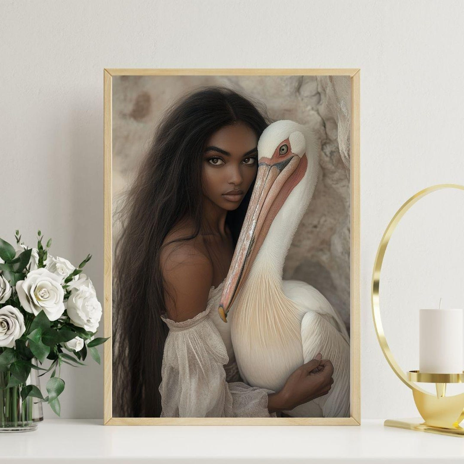 Fantasy Serene Nature Landscape Art Print Poster No Frame