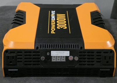 PowerDrive PD3000 3000W Power Inverter 12V to 110V RV Truck LCD USB   Tested