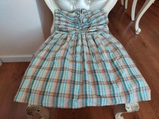 NWT American Eagle Women's Multicolor Plaid Dress Size S.100%Cotton.
