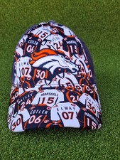 Vintage Reebok Denver Broncos NFL Navy Blue Orange Adjustable Hat Cap