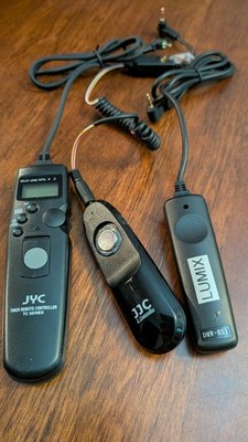 Lot Of 3 Remote Controls For Digital Cameras JYC, JJC, DMW + Manual RS36