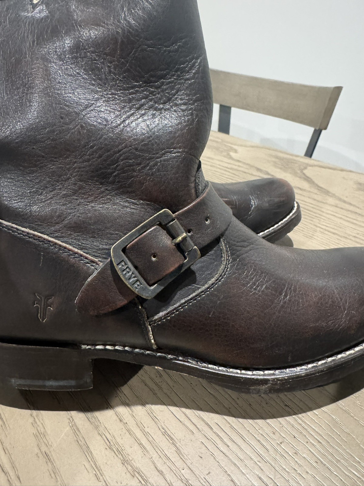 Frye Smith Engineer Short Leather Motorcycle Boot… - image 8