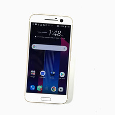 HTC 10 32GB Topaz Gold 2PS6200 Unlocked Hairline Crack Works Perfectly 359
