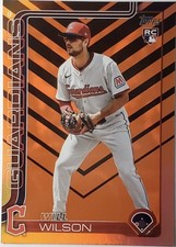Will Wilson Foil Rookie RC 2025 Topps Update  US255 Black/orange Guardians