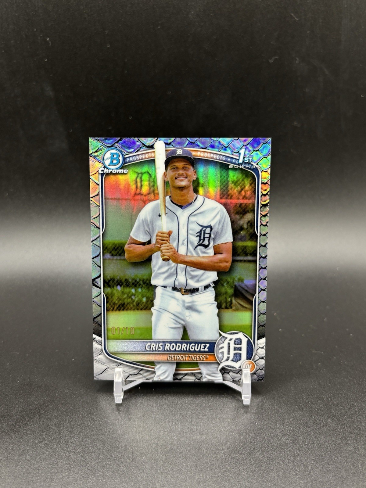 2025 Bowman Chrome #BCP-250 Cris Rodriguez Reptilian Black Refractor /10