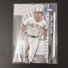 2021 Topps Platinum Players Paul Molitor PDC-56 Milwaukee Brewers insert card 