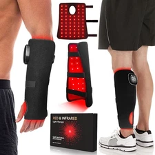LED Near Infrared Red Light Therapy Device Leg Wrap Pad for Calf Pain Relief
