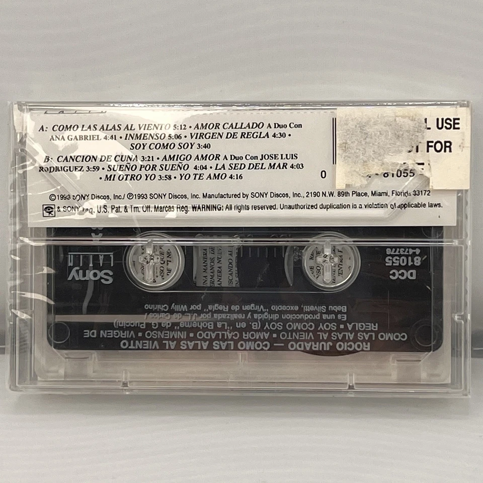 Sealed 1993 Rocio Jurado Como Las Alas Al Viento Promotional Copy Sony Discos - Image 2 of 4