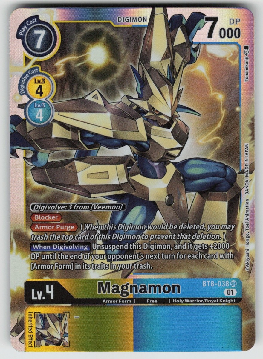 チャンピオンシップセット -ILLUSTRATIONS- 01 Magnamon Super Rare New Awakening BT8-038 SR LP | eBay