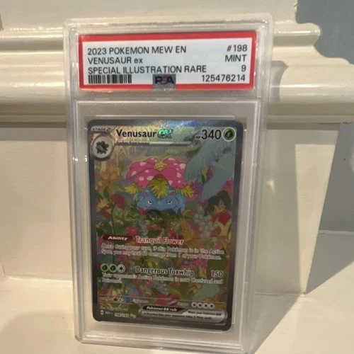 Pokémon PSA 9 Venusaur ex 198/165 Scarlet & Violet 151 Special Illustration