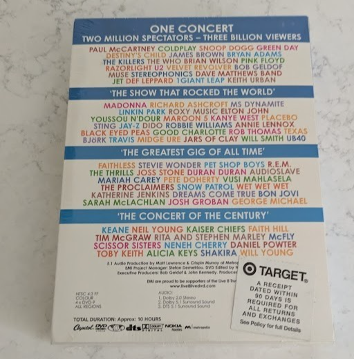 V.A. 「Live 8」DVD Live 8 (DVD, 2005, 4-Disc Set) for sale online | eBay