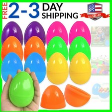 Empty plastic eggs 3.4 inch unfilled plastic Easter eggs for Easter Egg Hunt ...
