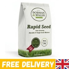 Rapid Seed 1.5 Kg Quick Growing Grass Seed, Hard-Wearing And Durable Covering 15.99 per kilo