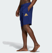 adidas Swim Shorts Mens - Solid Swim Short - Swimming Trunks - Blue - Medium