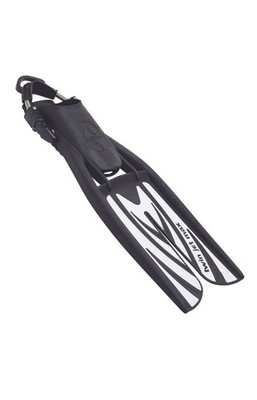 Scubapro Twin Jet Max Scuba Diving Fins Black / Gray Open Heel Spring Style 