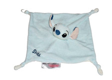 WIE NEU * Primark weiß blau Stitch Lilo Schmusetuch Schnuffeltuch Kuscheltuch