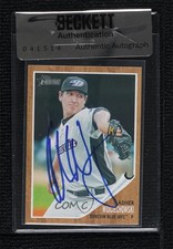 BAS 2011 Topps Heritage Minor League Edition Asher Wojciechowski #186 Auto ur8