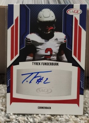 2024 SAGE HIT Low Series - Autographs Tyrek Funderburk #A-TF2 Red (AU, RC)