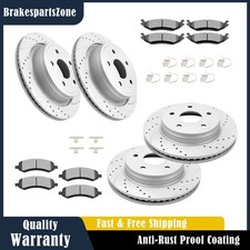 336mm Front 352mm Rear Brake Rotors And Pads Kits Fit For Ram 2006-2018 Brakes 336mm Front 352mm Rear Brake Rotors And Pads Kits Fit For Ram 2006-2018 Brakes