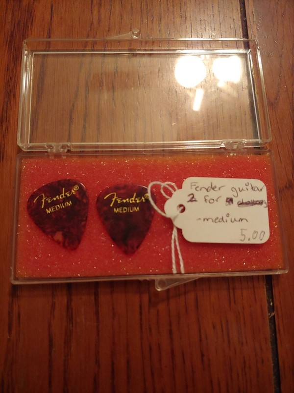 Set of (2) Fender Guitar Picks Size Medium