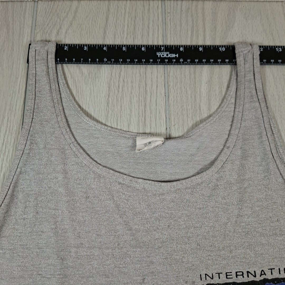 Vintage 90s Adidas Tank Top International Trefoil Single Stitch