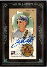 2023 Topps Allen & Ginter #MA-DW Drew Waters Framed Mini Autographs Black #/25