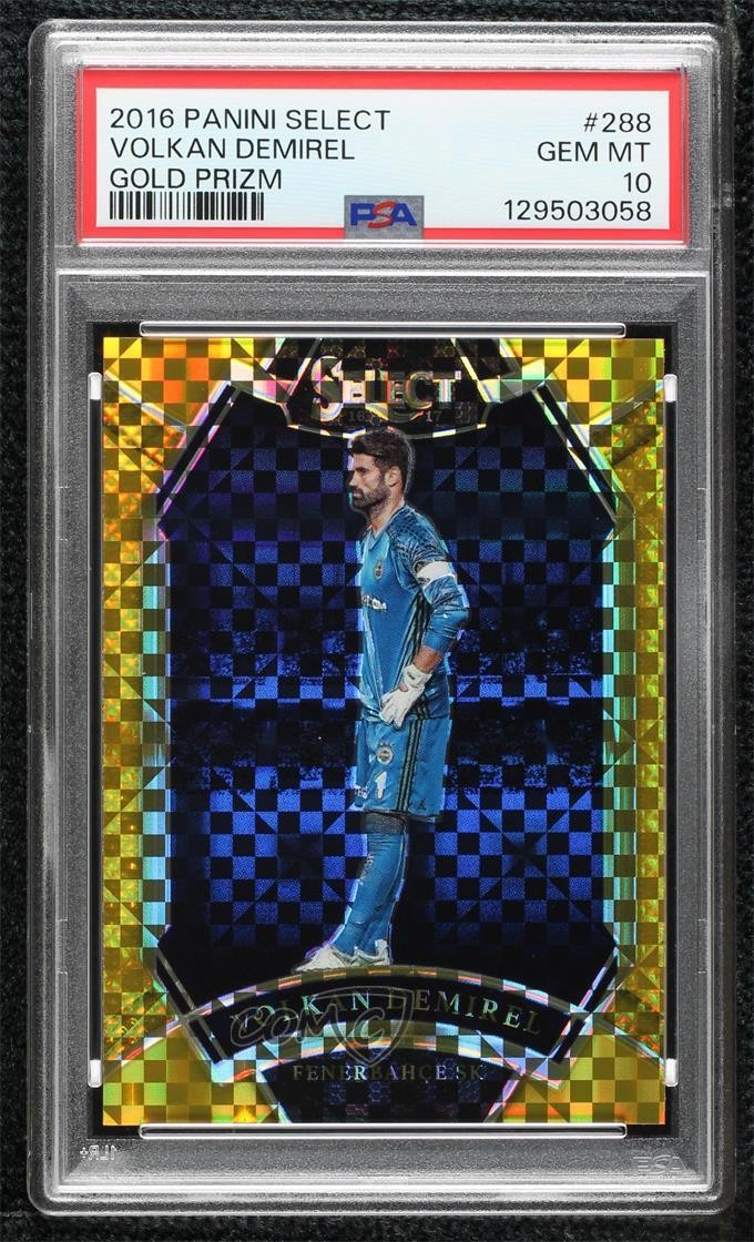2016-17 Select Field Level Gold Prizm 4/10 Volkan Demirel PSA 10 Rookie RC 0sc3