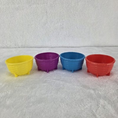 Jumping Jack 2013 Replacement Baskets Lot Of 4 Colored Cups Goliath Game Parts