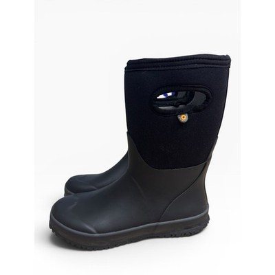 Bogs York Solid Kids Waterproof Rain Boots Black Youth US Size 5 Winter Boots