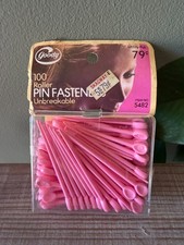 Goody 100 Roller Pin Fasteners Pink Utility Pak 5482 1973 NOS Sealed