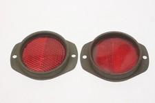 Pair of Vintage Military Truck Trailer Equipment Reflectors GUIDE A-2 No. 415A