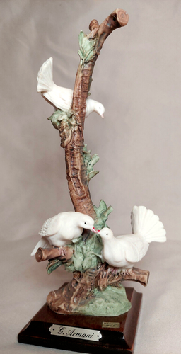 Giuseppe Armani "Three Doves" Vintage Home Ceramic Collectible Sculpture Decor - Picture 1 of 11