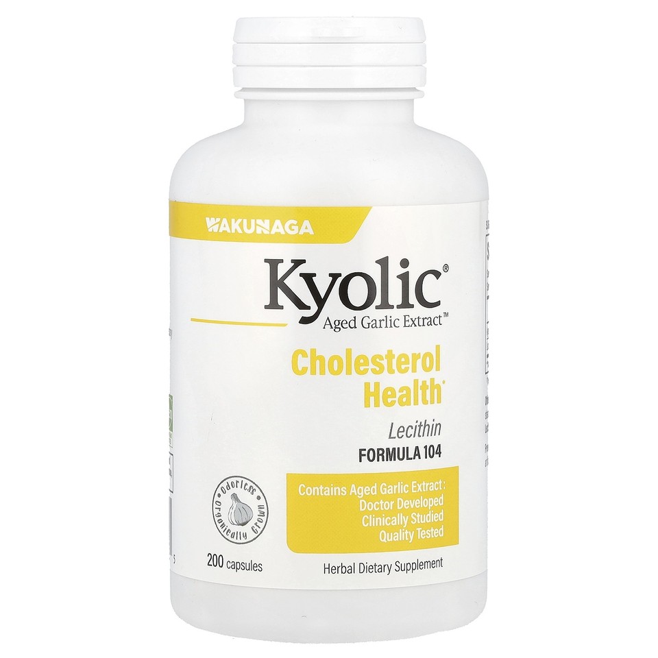 Wakunaga - Kyolic Aged Garlic Extract with Lecithin 200 Capsules Dairy-Free,