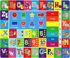 Soft Non-Slip Kids Rug - 59x39.4'' Cartoon Play Mat for Playroom  Classroom