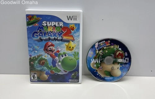 Nintendo Wii - Super Mario Galaxy 2 + Case - Boot Tested