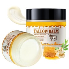 Beef Tallow for Skin, Tallow and Honey Balm for Face, Organic Grass-fed Beef