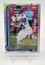 2025 Topps Chrome Kalel Mullings #309 Pulsar Refractor Titans Rookie RC